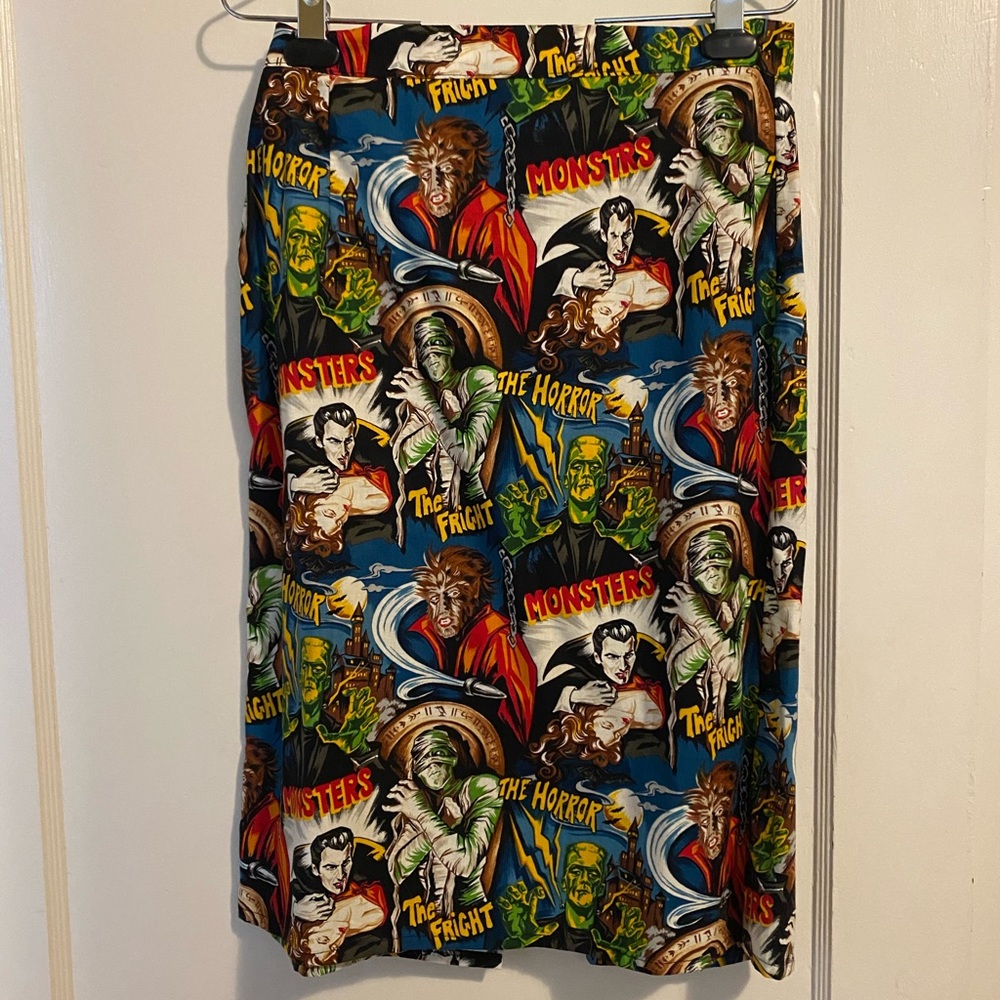 Classic horror pencil skirt